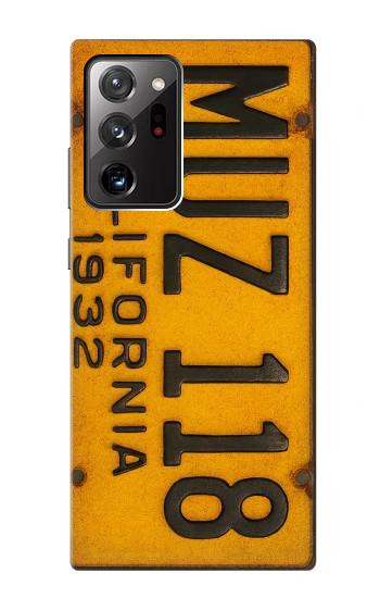 S4060 Vintage California Car License Plate Case For Samsung Galaxy Note 20 Ultra, Ultra 5G