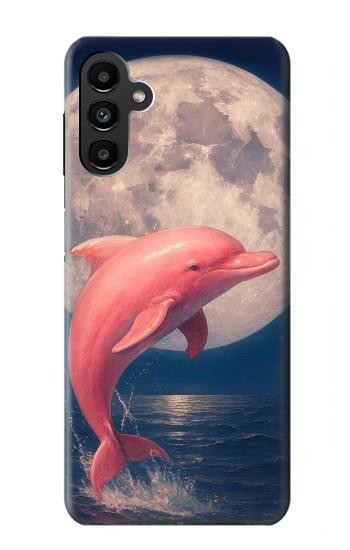 S4045 Dolphin Moon Night Case For Samsung Galaxy A13 5G