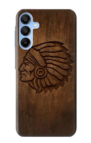 S4035 Native American Wood Carving Case For Samsung Galaxy A15 5G