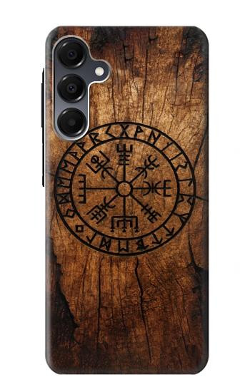 S4036 Viking Vegvisir Compass Wood Case For Samsung Galaxy A16 5G