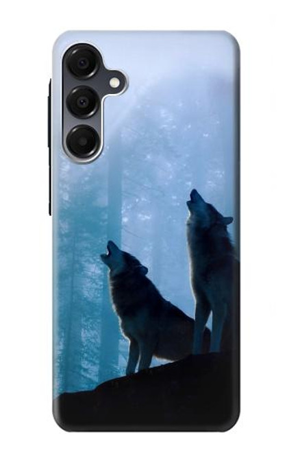 S4053 Two Wolves Couple Howling Forest Case For Samsung Galaxy A16 5G