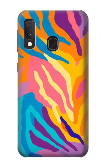 S4037 Colorful Zebra Pattern Case For Samsung Galaxy A20e