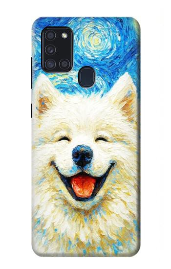 S4064 Smile Dog Van Gogh Starry Night Case For Samsung Galaxy A21s