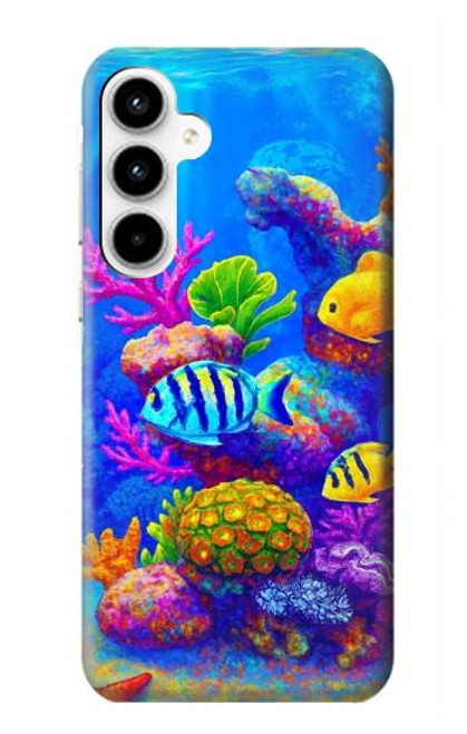 S4058 Colorful Aquarium Case For Samsung Galaxy A35 5G