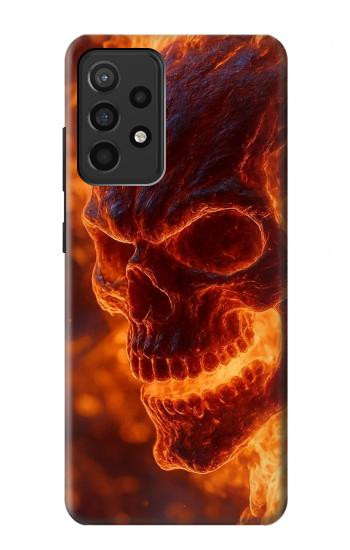S4062 Fire Skull Case For Samsung Galaxy A52, Galaxy A52 5G