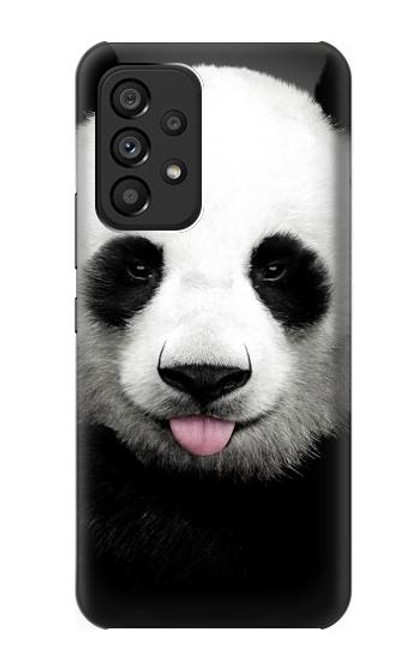 S4049 Cute Panda Stick Out Tongue Case For Samsung Galaxy A53 5G