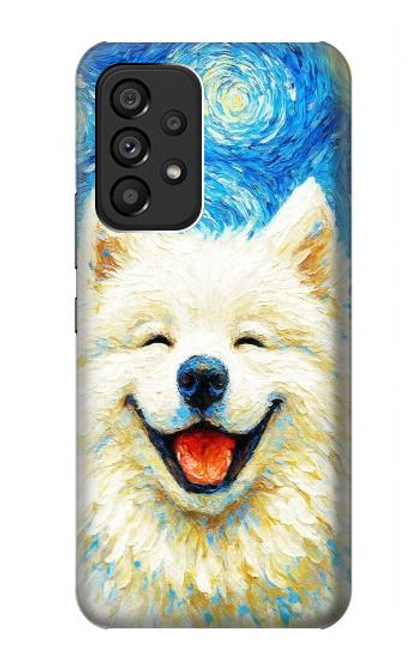 S4064 Smile Dog Van Gogh Starry Night Case For Samsung Galaxy A53 5G