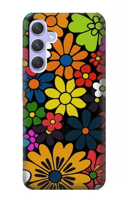 S4043 Colorful Flowers Cartoon Case For Samsung Galaxy A54 5G