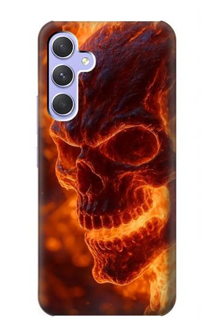 S4062 Fire Skull Case For Samsung Galaxy A54 5G