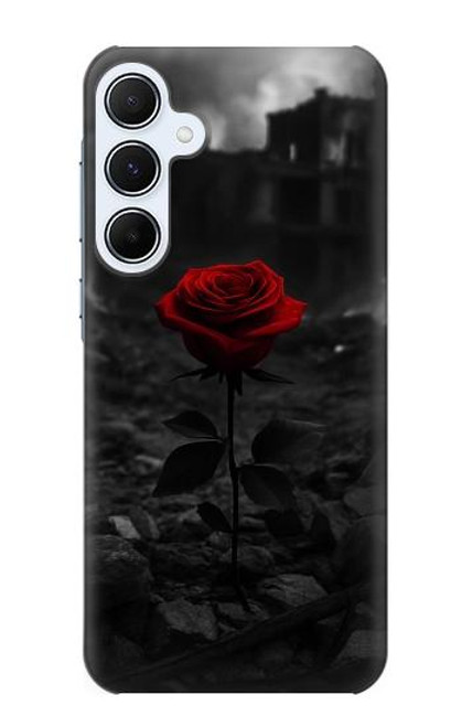 S4048 Red Rose Ruins Case For Samsung Galaxy A55 5G