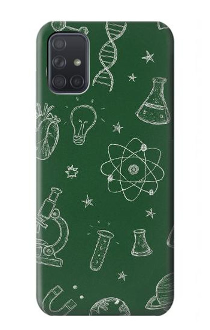 S4059 Science Chalkboard Graphic Case For Samsung Galaxy A71 5G