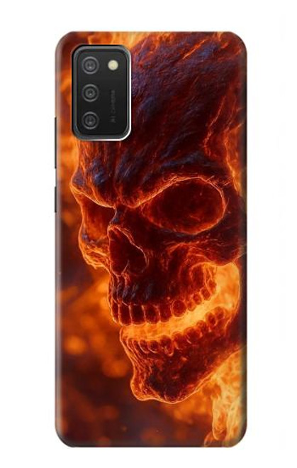 S4062 Fire Skull Case For Samsung Galaxy A03S