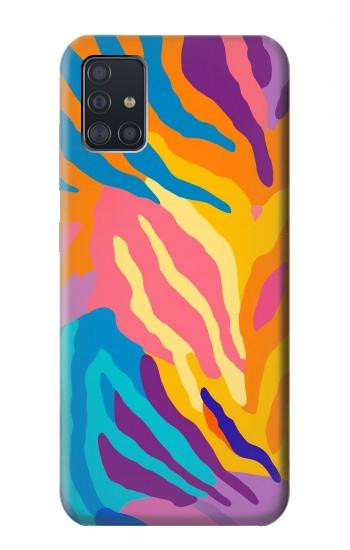 S4037 Colorful Zebra Pattern Case For Samsung Galaxy A51