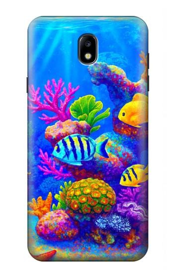 S4058 Colorful Aquarium Case For Samsung Galaxy J7 (2018), J7 Aero, J7 Top, J7 Aura, J7 Crown, J7 Refine, J7 Eon, J7 V 2nd Gen, J7 Star