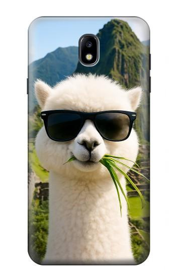 S4069 Alpaca Sunglasses Case For Samsung Galaxy J7 (2018), J7 Aero, J7 Top, J7 Aura, J7 Crown, J7 Refine, J7 Eon, J7 V 2nd Gen, J7 Star