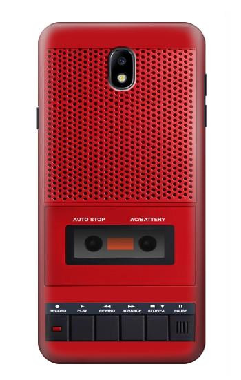 S4073 Vintage Red Cassette Player Graphic Case For Samsung Galaxy J7 (2018), J7 Aero, J7 Top, J7 Aura, J7 Crown, J7 Refine, J7 Eon, J7 V 2nd Gen, J7 Star