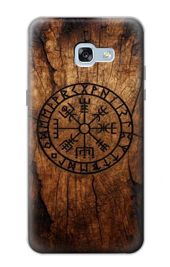 S4036 Viking Vegvisir Compass Wood Case For Samsung Galaxy A5 (2017)