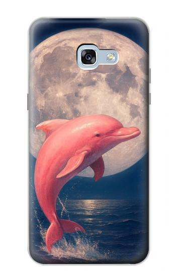 S4045 Dolphin Moon Night Case For Samsung Galaxy A5 (2017)
