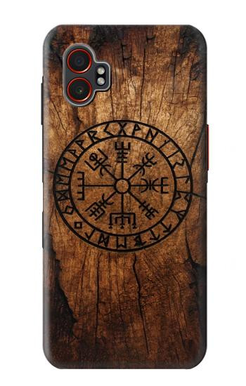 S4036 Viking Vegvisir Compass Wood Case For Samsung Galaxy XCover7 Pro