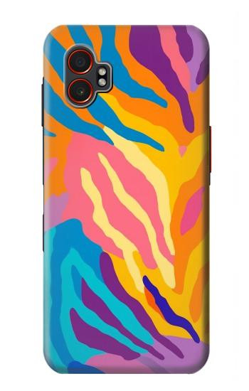 S4037 Colorful Zebra Pattern Case For Samsung Galaxy XCover7 Pro