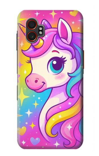 S4057 Cute Unicorn Cartoon Case For Samsung Galaxy XCover7 Pro