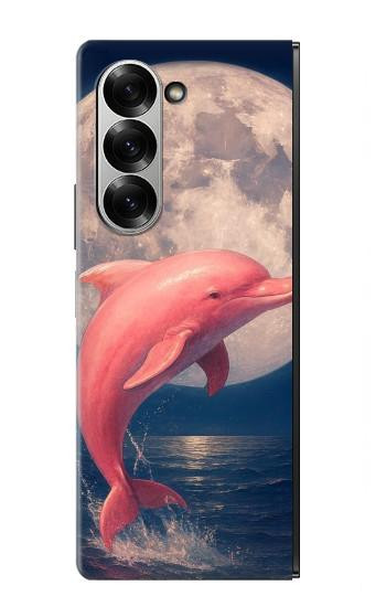 S4045 Dolphin Moon Night Case For Samsung Galaxy Z Fold 6