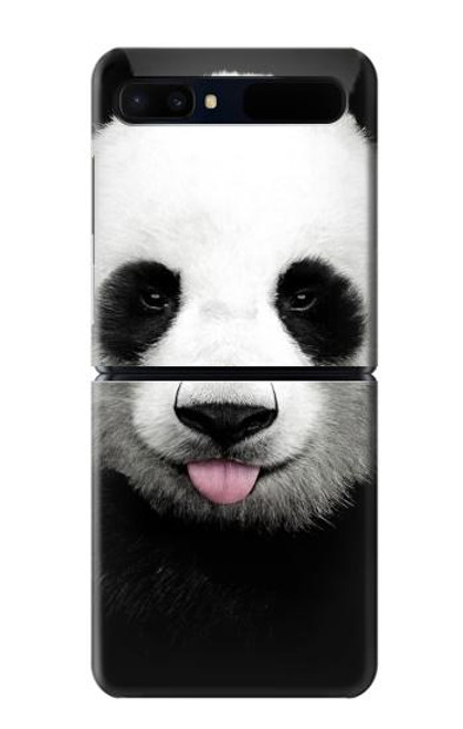 S4049 Cute Panda Stick Out Tongue Case For Samsung Galaxy Z Flip 5G