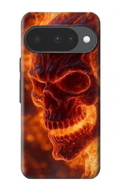 S4062 Fire Skull Case For Google Pixel 10, 10 Pro