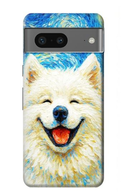 S4064 Smile Dog Van Gogh Starry Night Case For Google Pixel 7a