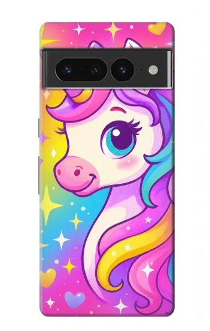 S4057 Cute Unicorn Cartoon Case For Google Pixel 7 Pro