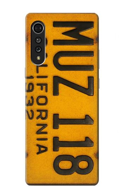 S4060 Vintage California Car License Plate Case For LG Velvet