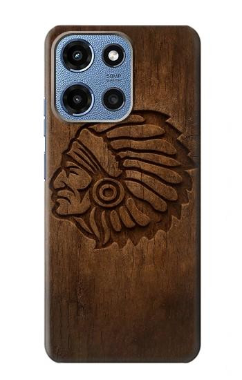 S4035 Native American Wood Carving Case For Motorola Moto G 5G (2025)
