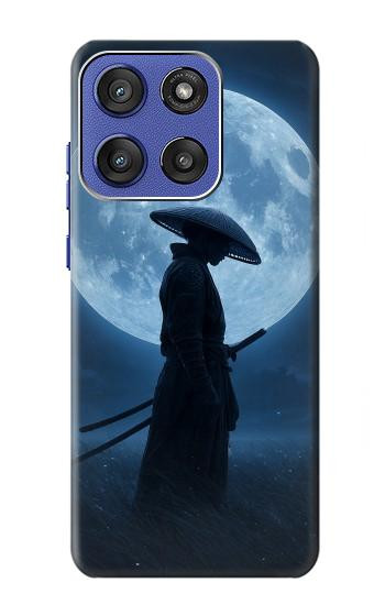 S4034 Samurai Moon Night Case For Motorola Moto G Stylus 5G (2025,2026), Edge 60 Stylus