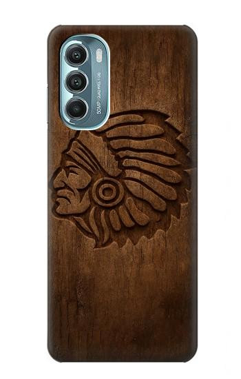 S4035 Native American Wood Carving Case For Motorola Moto G Stylus 5G (2022)