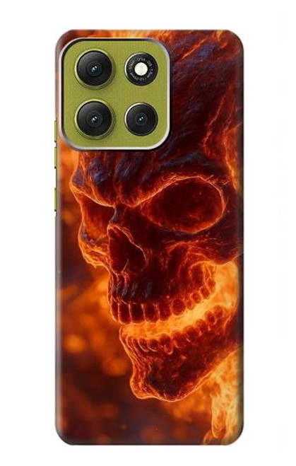 S4062 Fire Skull Case For Motorola Moto G86