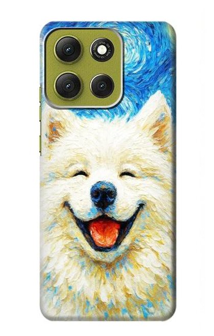 S4064 Smile Dog Van Gogh Starry Night Case For Motorola Moto G86