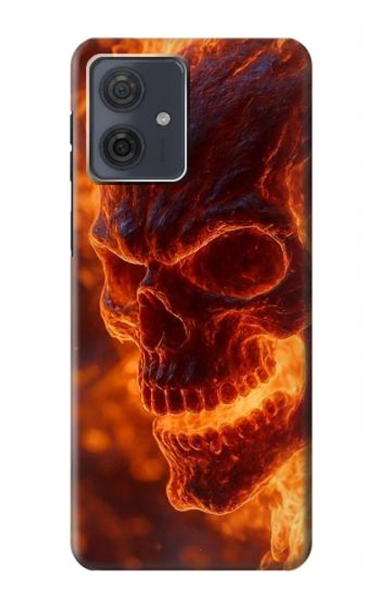 S4062 Fire Skull Case For Motorola Moto G54