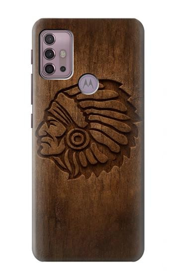S4035 Native American Wood Carving Case For Motorola Moto G30, G20, G10