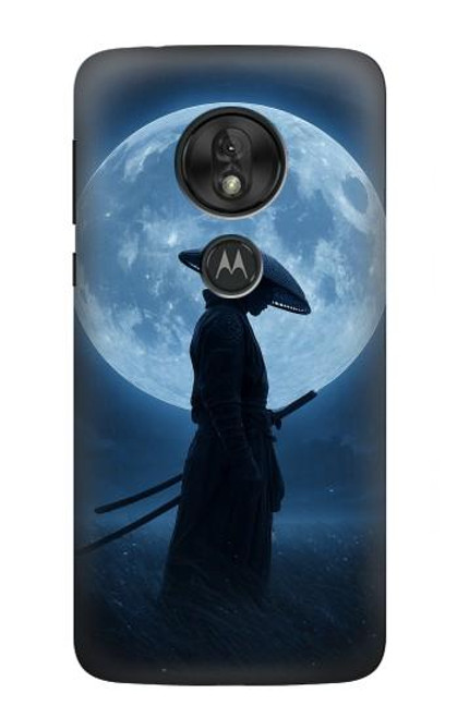 S4034 Samurai Moon Night Case For Motorola Moto G7 Power