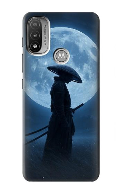 S4034 Samurai Moon Night Case For Motorola Moto E20,E30,E40