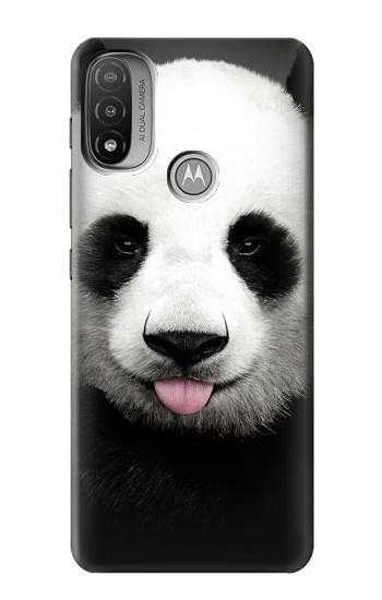 S4049 Cute Panda Stick Out Tongue Case For Motorola Moto E20,E30,E40