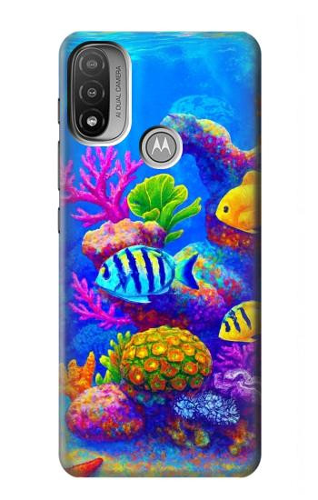 S4058 Colorful Aquarium Case For Motorola Moto E20,E30,E40
