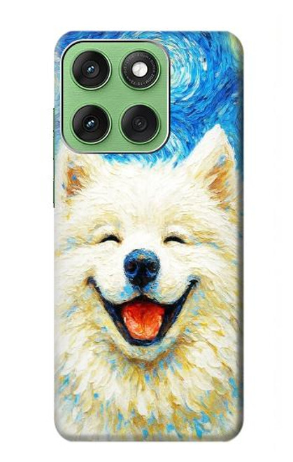 S4064 Smile Dog Van Gogh Starry Night Case For Motorola Edge 60