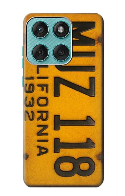 S4060 Vintage California Car License Plate Case For Motorola Edge 60 Fusion