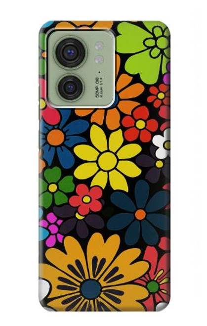S4043 Colorful Flowers Cartoon Case For Motorola Edge (2023), Edge 40