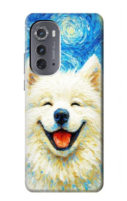 S4064 Smile Dog Van Gogh Starry Night Case For Motorola Edge (2022)
