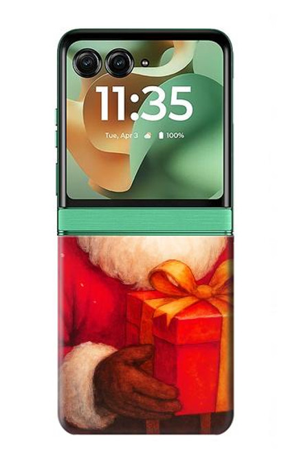 S4046 Happy Santa Case For Motorola Razr 60, Razr 2025