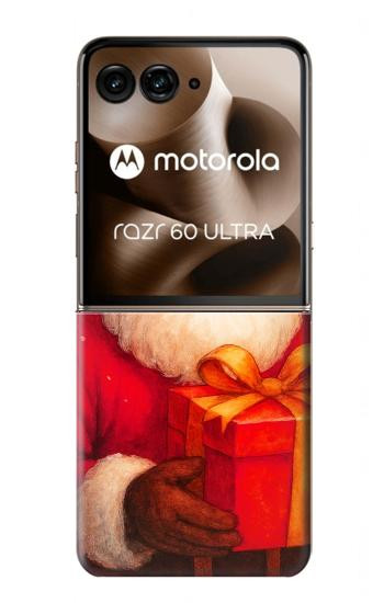 S4046 Happy Santa Case For Motorola Razr 70 Ultra, 60 Ultra, 50 Ultra, Ultra 2026, Ultra 2025