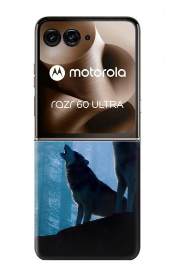 S4053 Two Wolves Couple Howling Forest Case For Motorola Razr 70 Ultra, 60 Ultra, 50 Ultra, Ultra 2026, Ultra 2025