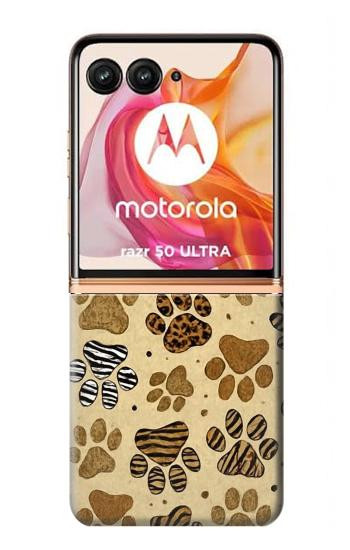 S4032 Wild Animal Paw Foot Print Case For Motorola Razr 50 Ultra
